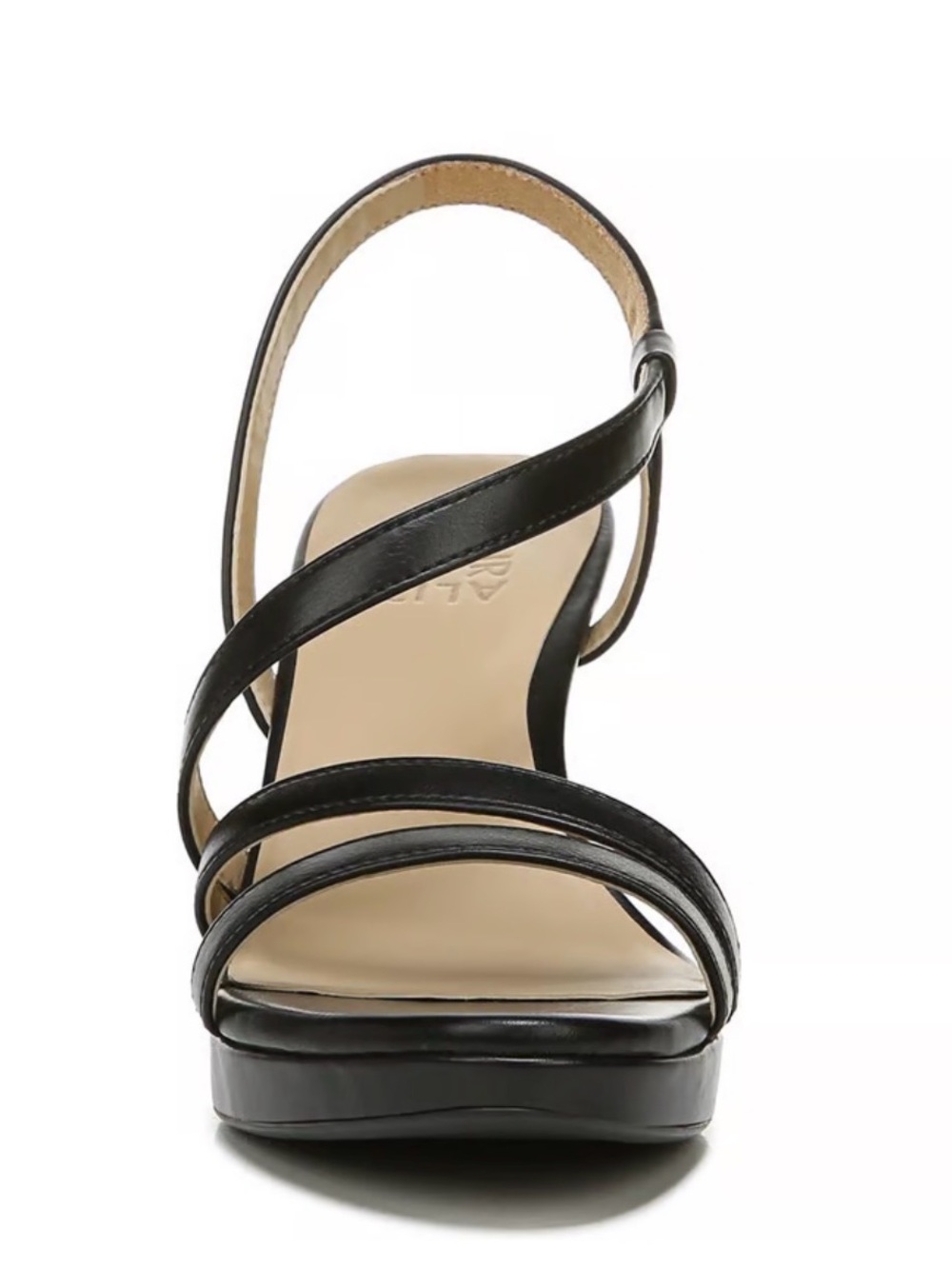 Naturalizer Brenta Black Strappy Women's Dress Sandals - Picture 3 of 11
